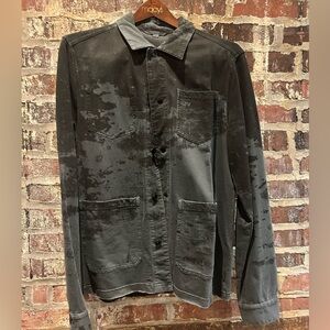 John Varvatos men’s small casual button down shirt/jacket. Worn black Brand new